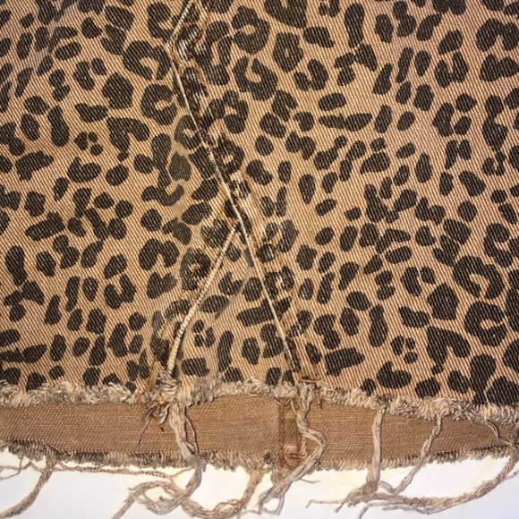Pacsun Cheetah/Leopard Denim Skirt - Picture 2 of 5